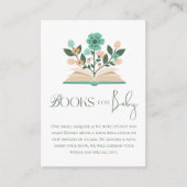 Bücher für Baby Oaster Eggs & Floral Open Book Begleitkarte (Vorderseite)