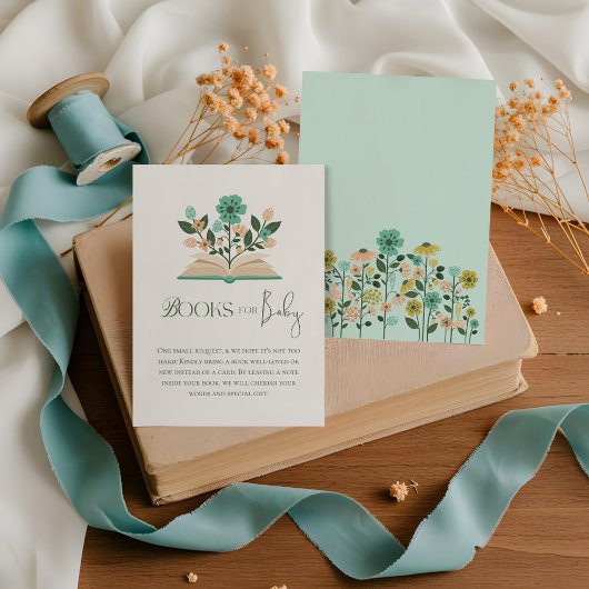 Bücher für Baby Oaster Eggs & Floral Open Book Begleitkarte