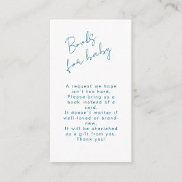 Bücher für Baby Ocean Blue Scallop Baby Boy Dusche Begleitkarte