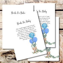 Bücher für Baby Oh Boy Blue Balloon Eucalyptus Begleitkarte