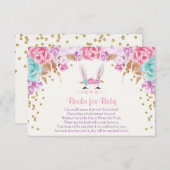 Bücher für Baby, Osterhasen-Buchantrageinsätze Begleitkarte (Vorne/Hinten)