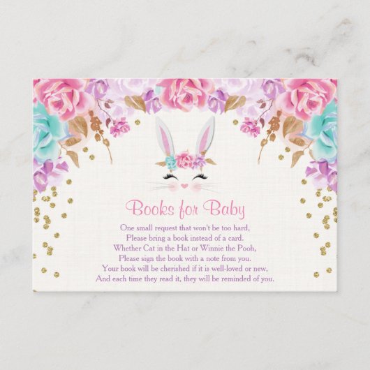 Bücher für Baby, Osterhasen-Buchantrageinsätze Begleitkarte (Vorderseite)