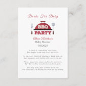 Bücher für Baby Outdoor GRILLEN Kinderdusche Begleitkarte (Vorderseite)