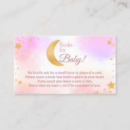 Bücher für Baby Over Moon Girl Babydusche Begleitkarte