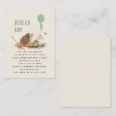 Bücher für Baby Pilze Igel Ballon Begleitkarte (Vorne/Hinten)