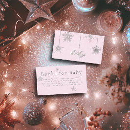 Bücher für Baby Pink Kristall Girl Babydusche Begleitkarte