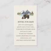 Bücher für Baby Poem Bears Baby Dusche Begleitkarte (Vorderseite)