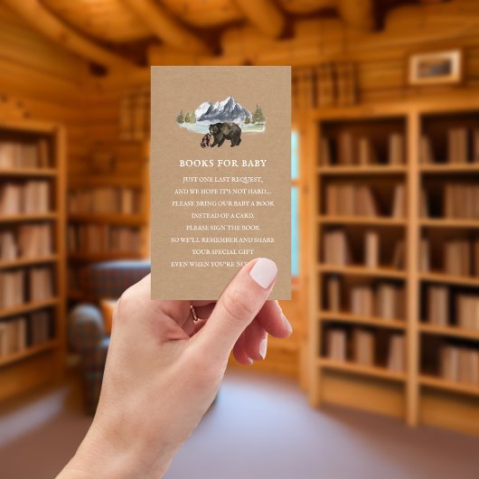 Bücher für Baby Poem Bears Babydusche Cardstock Begleitkarte