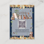 BÜCHER FÜR BABY POEM QR Code Holztiere Begleitkarte (Rückseite)