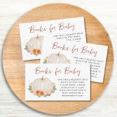 Bücher für Baby Pumpkin Baby Dusche Begleitkarte