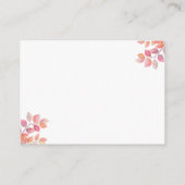 Bücher für Baby Pumpkin Pink Girl Babydusche Begleitkarte (Rückseite)