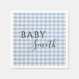 Bücher für Baby Q Baby Dusche Barbecue Boy Blue Serviette