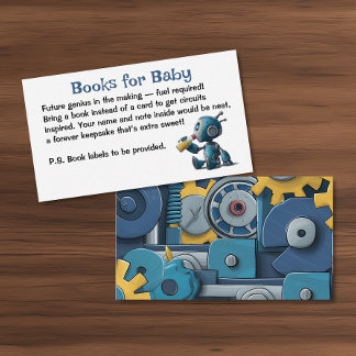 Bücher für Baby Robot Gears Begleitkarte