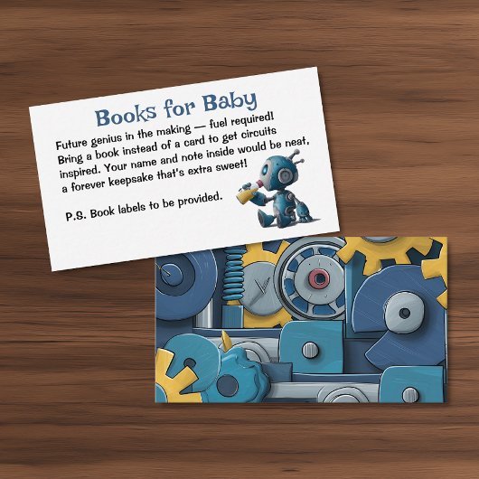 Bücher für Baby Robot Gears Begleitkarte