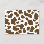 Bücher für Baby Rustic Niedlich Cowboy Wild Wester Begleitkarte (Rückseite)