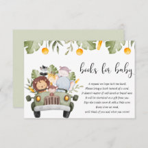 Bücher für Baby Safari Dschungeltiere Babydusche