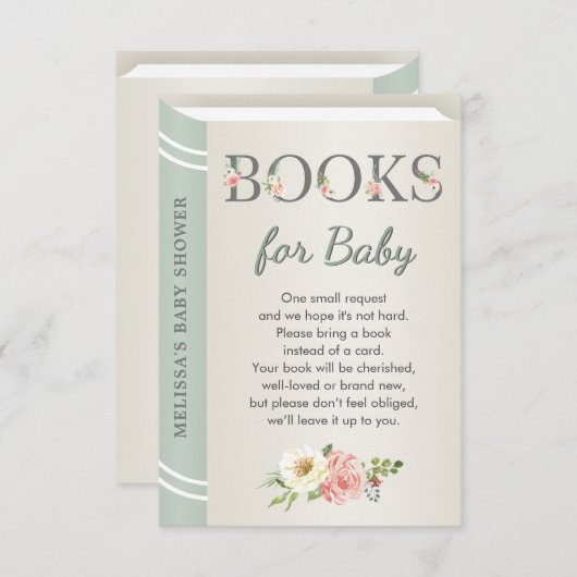 Bücher für Baby Sage Library Storybook Neutral Begleitkarte (Vorne/Hinten)