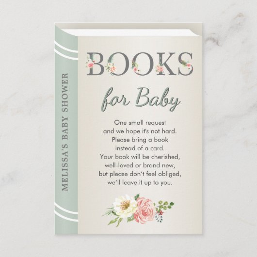 Bücher für Baby Sage Library Storybook Neutral Begleitkarte (Vorderseite)