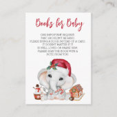 Bücher für Baby Santa Elephant Weihnachten Begleitkarte (Vorderseite)