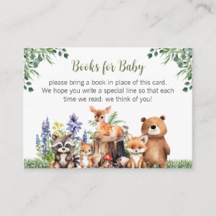 Bücher für Baby Shower Begleitkarte