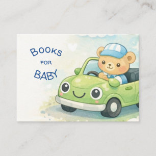 Bücher für Baby Shower-Einlagekarte Begleitkarte