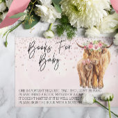 Bücher für Baby Shower Highland Kuh Pink Calf Begleitkarte