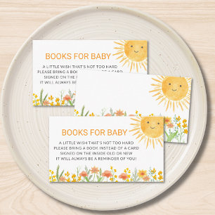 Bücher für Baby Sonnenschein-Baby-Party Begleitkarte