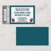 Bücher für Baby, Sport, Fußball-Baby-Dusche Begleitkarte (Vorne/Hinten)