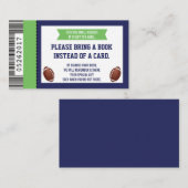 Bücher für Baby, Sport, Fußball-Baby-Dusche Begleitkarte (Vorne/Hinten)