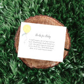 Bücher für Baby Sprinkle Yellow Balloon Begleitkarte