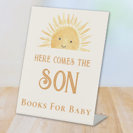 Bücher für Baby Sun Babydusche Sockelschild