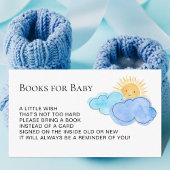 Bücher für Baby-Sun- und Wolkendusche Begleitkarte