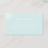 Bücher für Baby-Sun-Verschlusskarte Begleitkarte (Vorderseite)