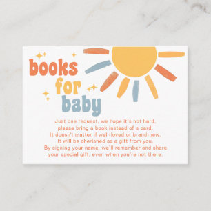Bücher Für Baby Sunshine Baby Shower Begleitkarte