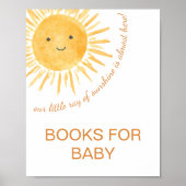 Bücher für Baby Sunshine Babydusche Poster (Vorne)