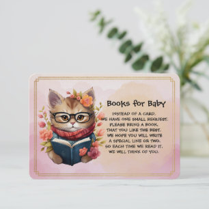 Bücher für Baby Süße Kätzchen lesen ein Buch Begleitkarte