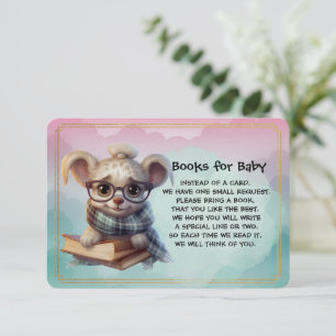 Bücher für Baby Süßer Welpe liest ein Buch Begleitkarte