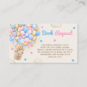 Bücher für Baby Teddy Bären Geschlecht zeigen rosa Begleitkarte (Vorderseite)