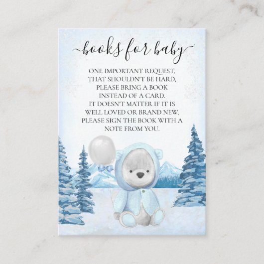 Bücher für Baby Teddy Bear Weihnachten Begleitkarte (Vorderseite)