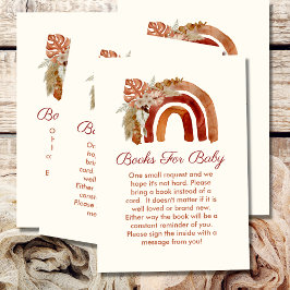 Bücher für Baby Terracotta Boho Rainbow Tropical Begleitkarte