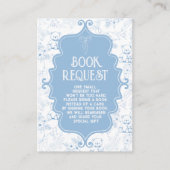 Bücher für Baby Toile de Jouy Bear Blue Begleitkarte (Vorderseite)