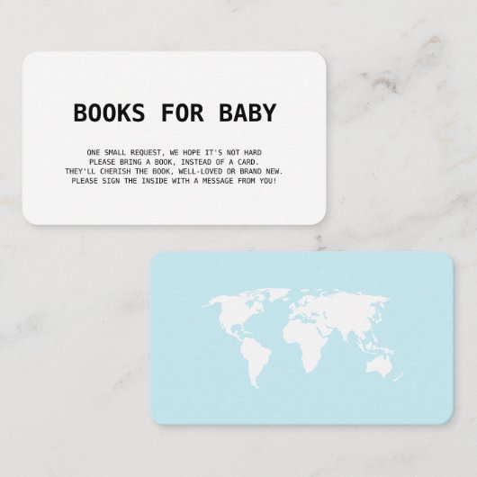 Bücher für Baby Travel Boarding Pass Blue Boy Begleitkarte (Vorne/Hinten)