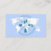 Bücher für Baby Travel Passport Boarding Pass Begleitkarte (Rückseite)