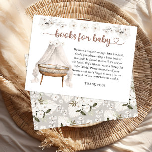 Bücher für Baby Trendy Boho Kinderzimmer Babydusch Begleitkarte