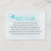 Bücher für Baby Turquoise Rainbow Baby Dusche Begleitkarte (Vorderseite)