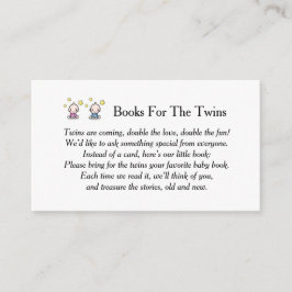 Bücher für Baby-Twins, Buchanfragen, gemischte Twi Begleitkarte