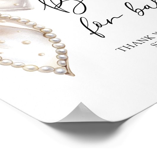 Bücher für Baby- und Perlduschenbücher Poster (Ecke)