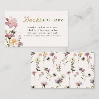 Bücher für Baby Wasserfarbe Wildblumen Sprinkle Begleitkarte