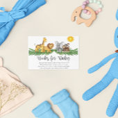 Bücher für Baby Wild Safari Animals Baby Shower Begleitkarte