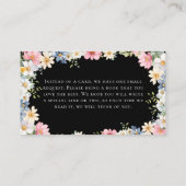 Bücher für Baby! Wildblume Babydusche Begleitkarte (Rückseite)